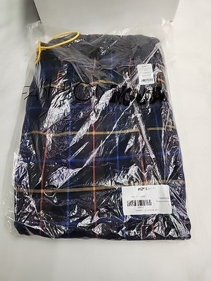 Novamen Issa Classic Plaid Joggers Navy/combo Size L