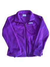 Columbia Girls Benton Springs Full Zip FleeceJacket Purple Size S 7/8 