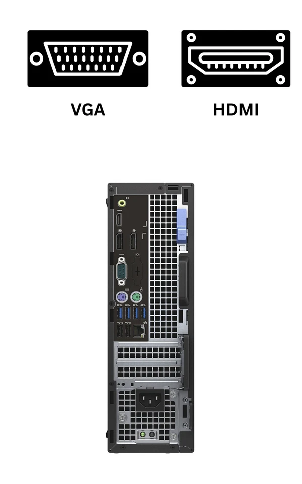 Dell Desktop Computer PC i5 up to 64GB RAM 1TB NVMe m.2 SSD Windows 11 Pro WiFi - Image 3 of 4