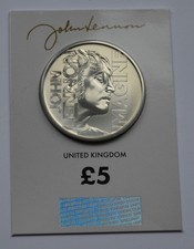 John Lennon 2025 &pound;5 Five Pound Coin BUNC Change Checker Edition