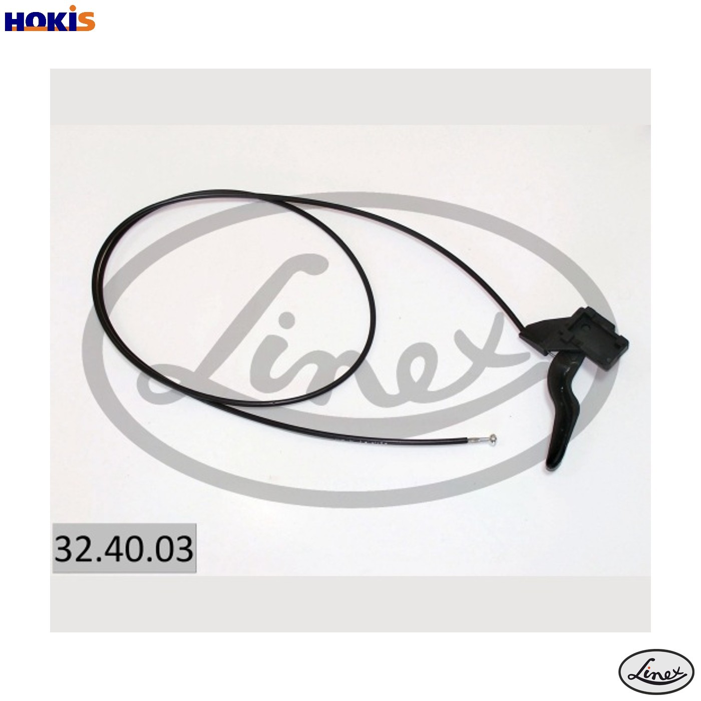 Bonnet opening cable 32.40.03 LINEX for OPEL KADETT D KADETT D Estate KADETT E - Image 5