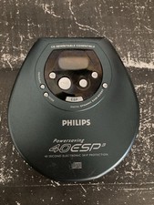 Philips Powersaving 40ESP3 Skip Protection CD Player w/Bass Boost-Tested-Working