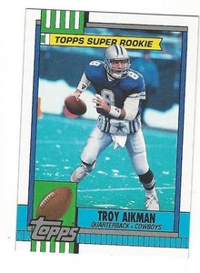 TROY AIKMAN 1990 Topps Super Rookie #482 Dallas Cowboys NFL NM-MT
