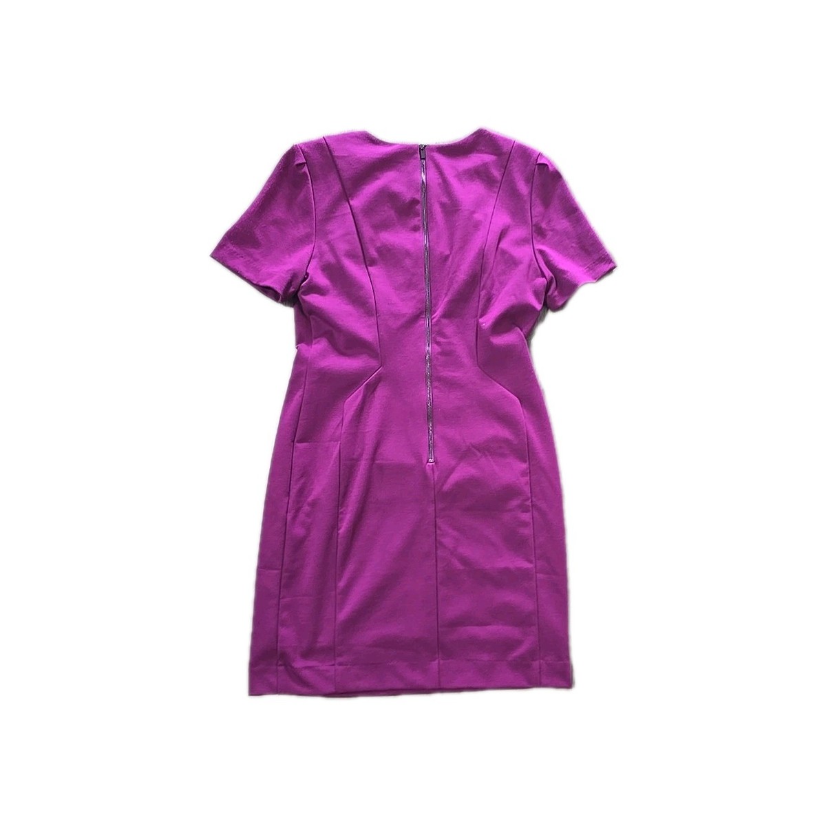 purple dress banana republic Sequin Open-Back Mini Fit-and-Flare Dress