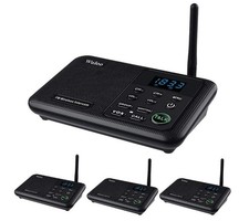 Wuloo Wireless Intercom System 1 Mile Range 4 Stations Reliable wireless interc