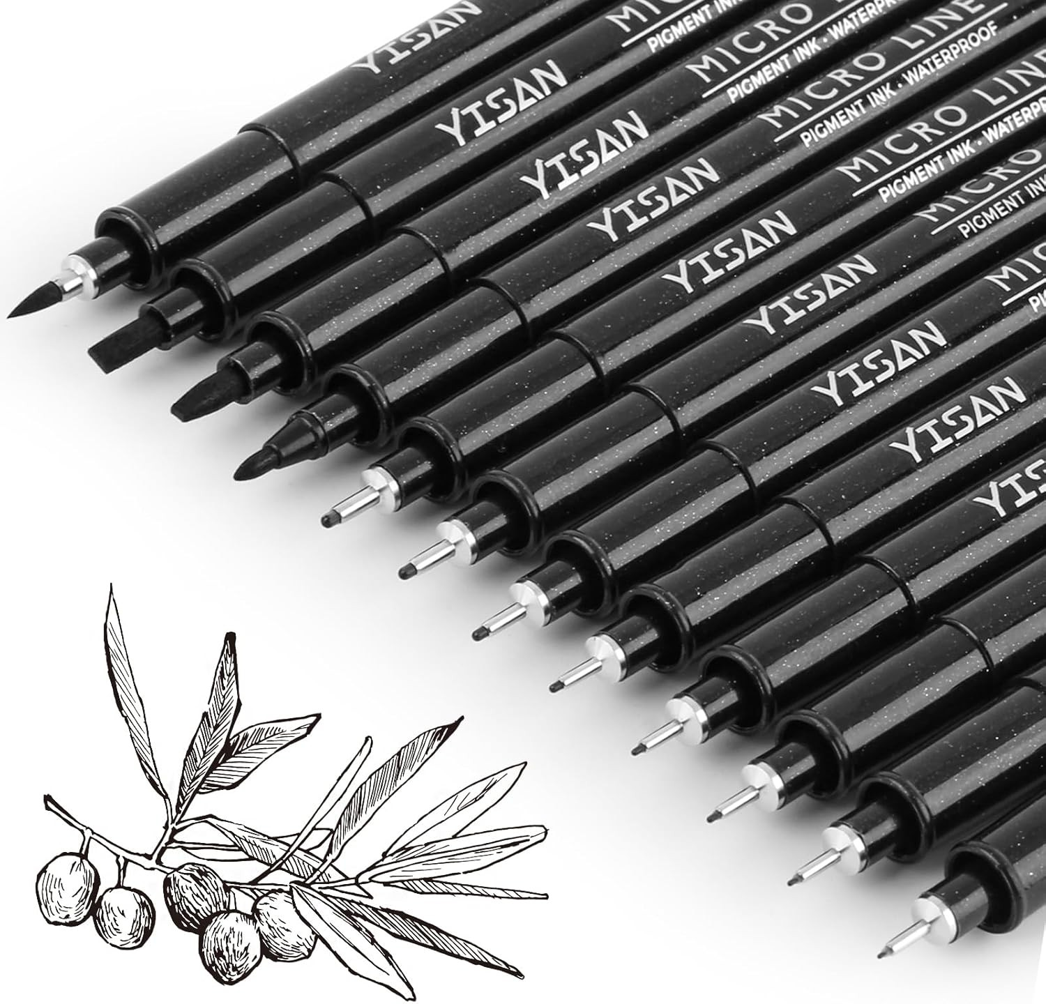 Drawing Art Pens Micro Fineliner Fine Tip Manga Markers for Artist Sketching