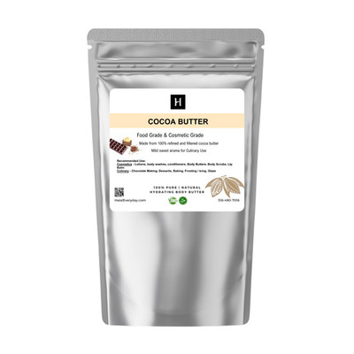 Cocoa Butter Refined with Sweet Aroma   Great for Baking, Cooking, and Skincare