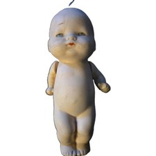 Antique 4" German All Bisque Baby Doll Kewpie Style Marked Germany Vintage
