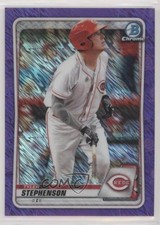2020 Bowman Chrome Prospects Purple Shimmer Refractor Tyler Stephenson 0o6v