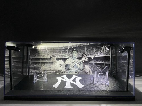 Mickey Mantle Custom LED sports card display case-NY Yankees