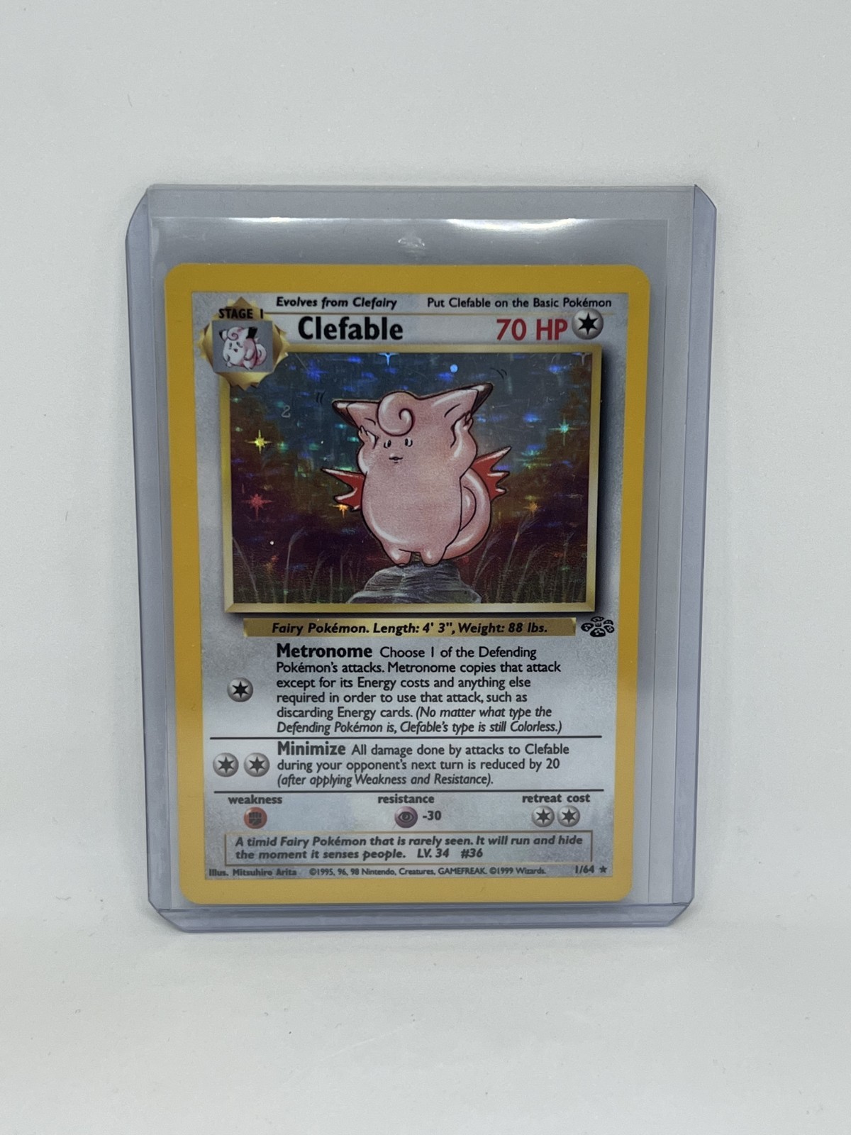 Clefable 01/64 Holo Pokémon Card NM/LP