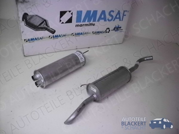 Imasaf Auspuffset Mitteltopf + Endtopf für Citroen BX Break 16 + 19 1983-1985-image