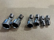 SnapOn Tools 1/4"Drive Metric Chrome Swivel Socket 6pt Set -5,6,11,13,14,15mm