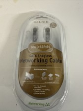 Belkin 24K Gold Plated connect 7 ft CAT 6 Snagless Networking Cable Gold Series