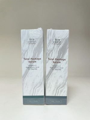 Sun Coast Science Total Package Serum, Vitamin C, Hyaluronic Acid, 2pack US