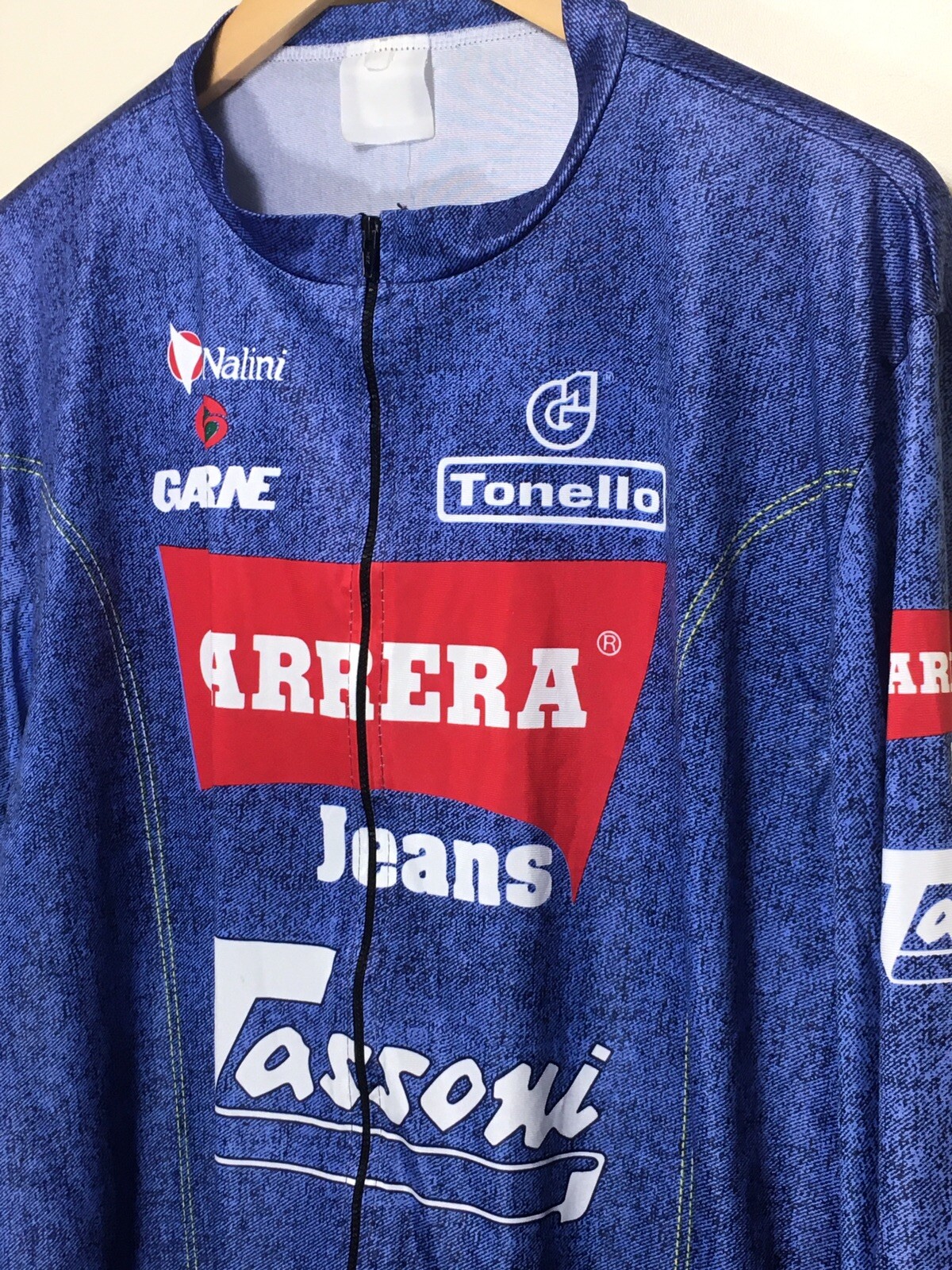 1994 carrera jeans nalini tassoni maillot de ciclismo camiseta