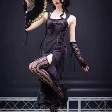 1pc Lace Feather Folding Fan Fluffy Hand Fan Gothic for Wedding Dance Stage Chic