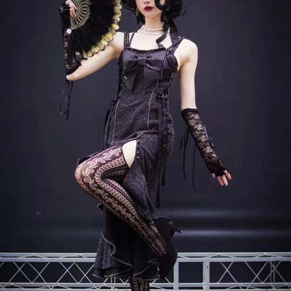 1pc Lace Feather Folding Fan Fluffy Hand fan Gothic for Wedding Dance Stage - Image 4 of 4