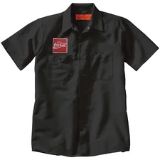 Free COKE Patch w/Purchase of Delivery Man WORK SHIRT Soda Coca Cola U Pick Size