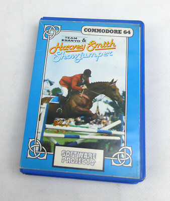 Commodore 64 C64 Spiel -- HARVEY SMITH SHOWJUMPER -- Tape Kassette 