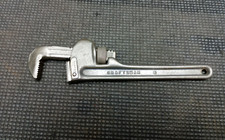 Vintage CRAFTSMAN GUARANTEED AS 8" Steel Pipe Wrench - Rare SECOND