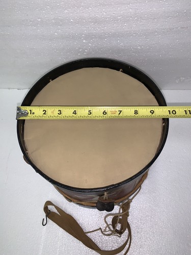 Vintage Tin Boy Scout Drum Litho Metal Noble & Cooley with Strap - 第 10/11 張圖片