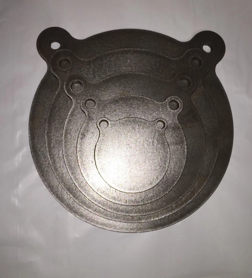 HMF TARGETS AR500 Steel Shooting Target Gong Set 1/2" 5pc Set 4,6,8,10,12"