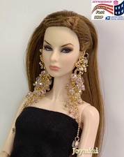 Earrings For Fashion Royalty Integrity Poppy Parker NuFace Dolls Crystal Jewelry