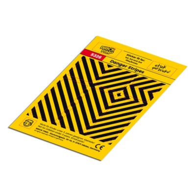 Danger Stripes   STICKER fit for building blocks tiles /5326