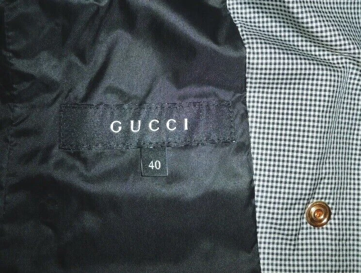 GUCCI ~ RARA giacca grigia colletto in pelliccia Big FOX ~ taglia: S M; 40 * AUTENTICA
