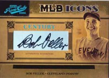 Tarjeta de firma Prime Cuts Bob Feller Auto Century 2005 #d 1/1