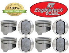 Ford Mercury 351 351w Windsor Enginetech Dish Top Pistons (8) 1969 - 1976