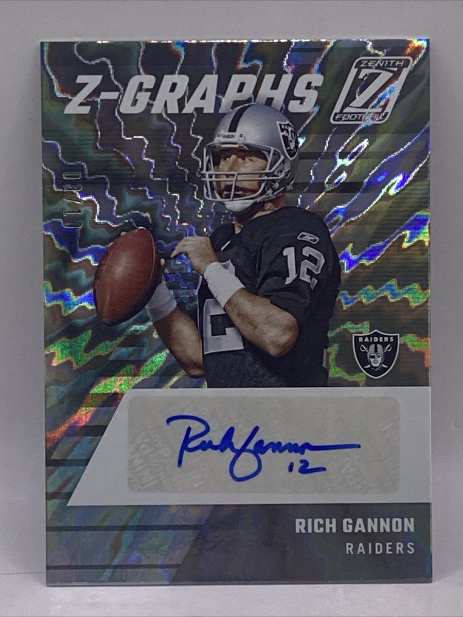 2022 Panini Zenith Z-Graphs Rich Gannon Auto Autograph #03/10