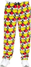 MJC Grinch All Over Santa Hat Christmas Pajama Lounge Pants Unisex Sleepwear