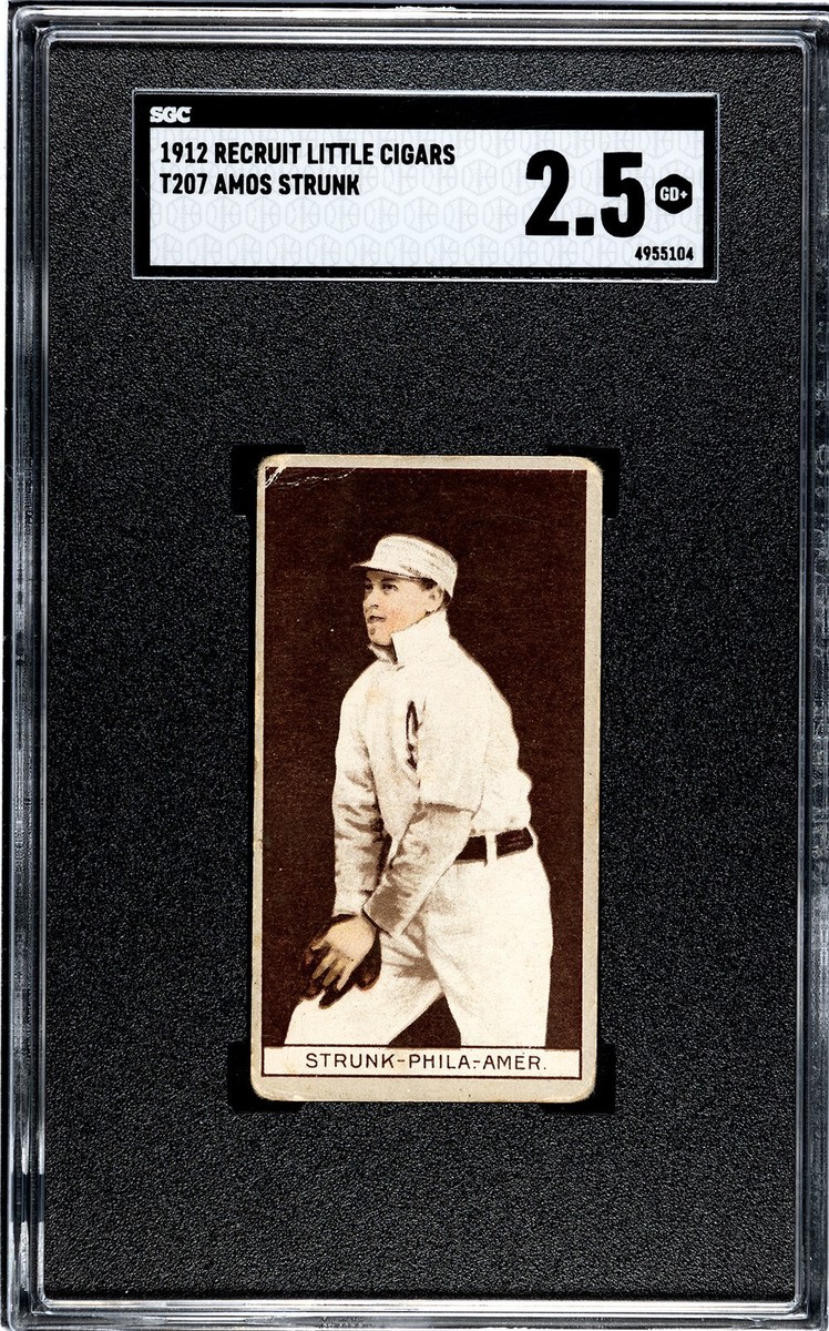1912 T207 Brown Background Amos Strunk #NNO SGC 2.5