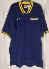 Nike University Of Michigan Vintage Warm Up Jersey Men's Size XL Looks New 