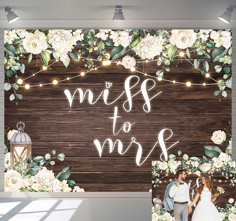 Elegant Goodbye Miss Hello Mrs Bridal Shower Wrapping Paper