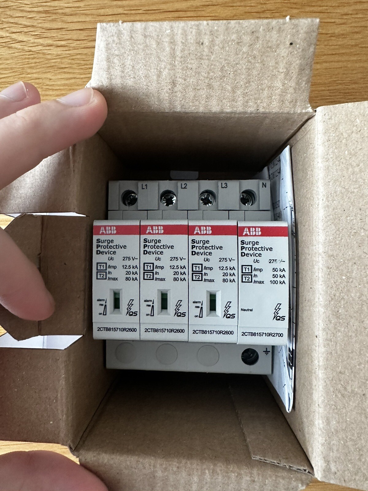 ABB Surge Protective Device OVR T1-T2 3N 12.5-275s P TS QS ...