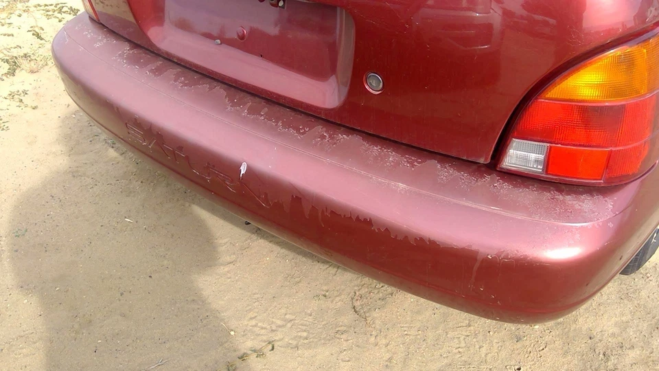 1996 1997 1998 1999 Saturn Sw2 Rear Bumper Cover Assembly Oem Back Red - Image 4 of 4