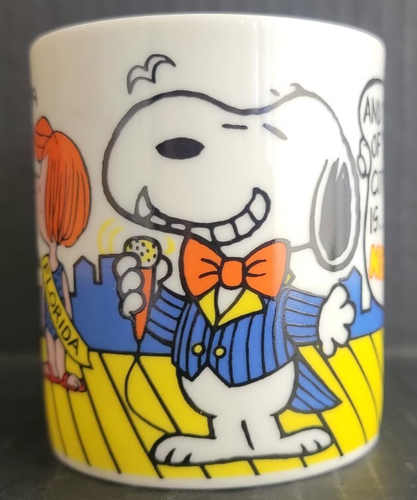 TAZA VINTAGE SNOOPY LUCY 1966 MISS NEW JERSEY ATLANTIC CITY JAPÓN - Imagen 2 de 6