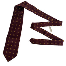 Brooks Brothers Makers Tie Men's Red Floral 100 Silk Necktie Handmade In USA