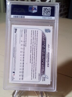 topps JULIO RODRIGUEZ RC AUTO 25シリ PSA8 2022 Topps Update - #44 Julio Rodriguez (RC) PSA 8 | eBay
