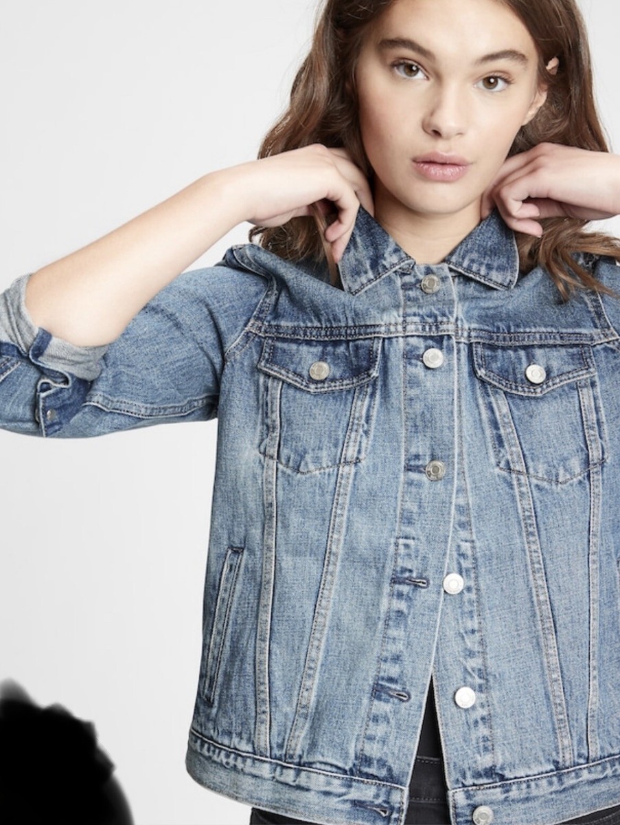 Women's Gap Denim Jacket Medium-wash Size XS