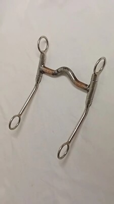 Low Port Bit, 7'' Western Shank Bit, Sweet Iron Kupfereinlage Westernkandarre Neu