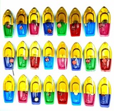 Toys Handmade Put Put pop pop Steamer Toy Water Boat Pack of 24 Multicolour US