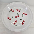 FIESTA Cherries on White Large Individual Pie Baker 2019 HLCCA Conf Exclusive