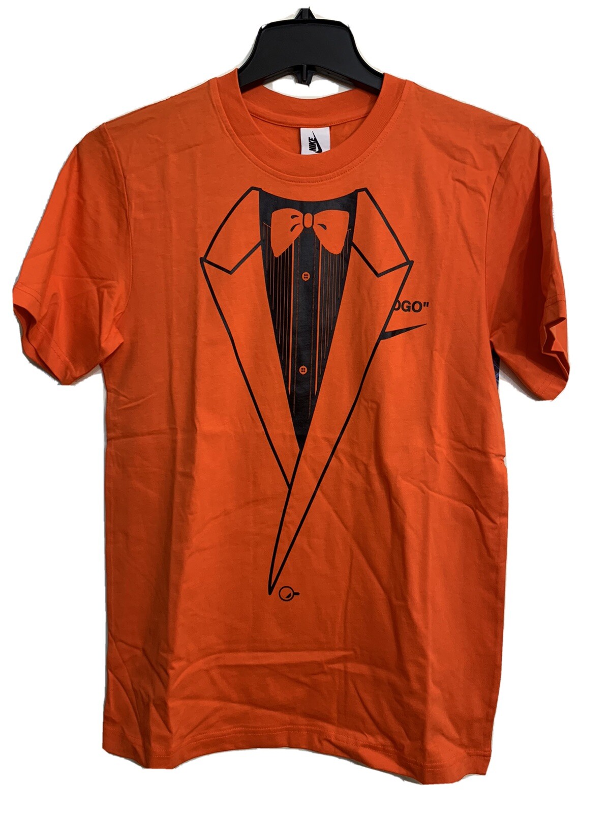 OFF WHITE X NIKE NIKE X OFF SMOKING BIANCO ""LOGO"" [BQ0827 891] AQUILA CALVA ARANCIONE VIRGIL ABLOH TAGLIA S