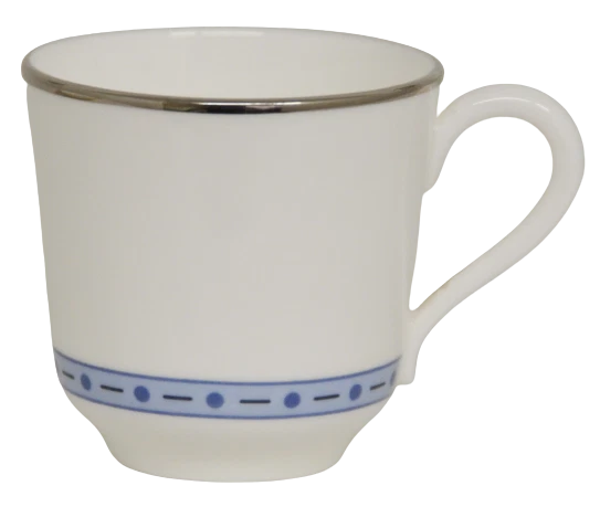 Tazze Tazzine Caffè Set per 6 Richard Ginori Lago Maya Porcellana Bianco Blu, fotografia 3 di 7