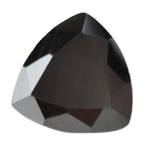 1 pcs 2.01Cts Trillion Cut Black Diamond, Natural Black Loose Diamond For Ring - Picture 3 of 4