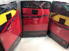 NEW LINEA UOMO MEN'S 3- PIECE SET CREW NECK TEE, LOUNGE PANT, FITTED BOXER XXL